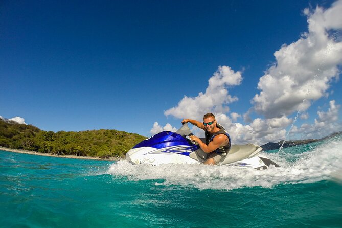 1-Hour Guided Jet Ski Tour in St. Thomas from Frenchman's Reef - Brewer’s Bay, sea turtles, and an unusual airport view