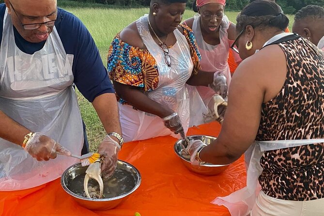 A Evening Cultural Experience Through Food Cooking Class St. Croix - Learning to clean and season the crab
