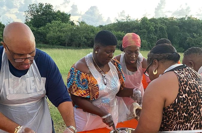 A Morning Cultural Experience Through Food Cooking Class St. Croix - Crab and rice begins the meal