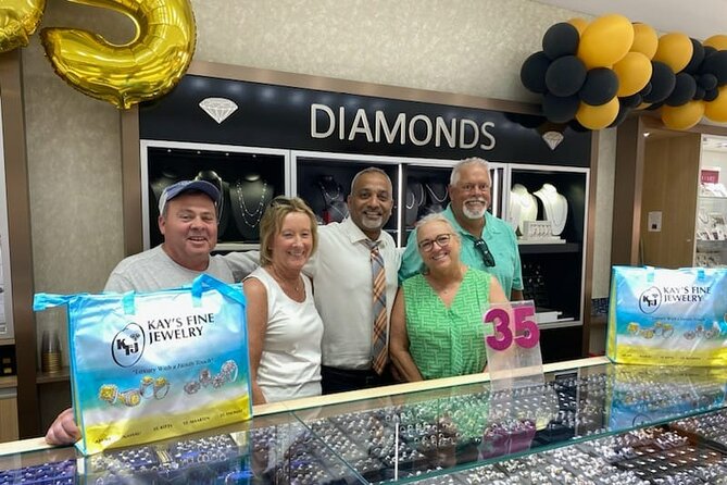 Drinks & Diamonds Shopping Experience in St. Thomas - Keeping the Shopping Comfortable and Low Pressure