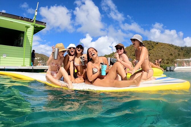 Full-Day Private Boat Charter from St. John or St. Thomas - Lime Out St. John: lunch with a floating view