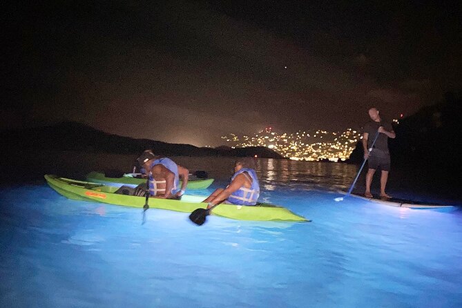 Glow Boats LED Night Kayak, Marriott Frenchman's Cove Dock, USVI - How Far Do You Actually Paddle?