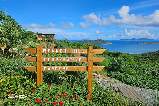 Island Eco Farm Tour with Local Treats and Sapphire Beach Time - Views from the observation deck