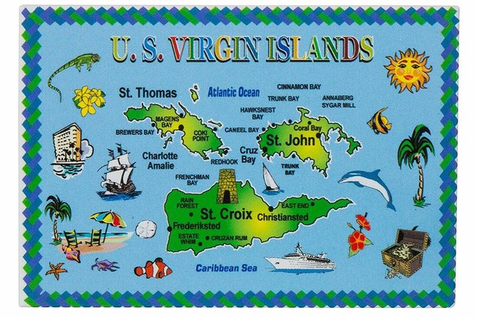Paradise Taxi & Tours USVI - St. Thomas, Virgin Islands- Island Scenic Tour - Skyline Drive and the harbor spread below