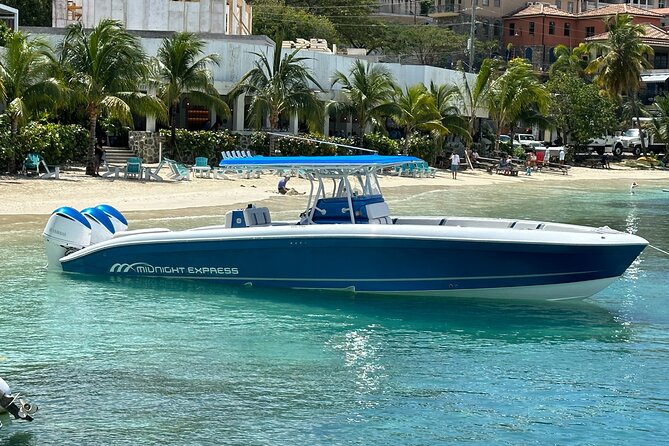 Private Full Day or Half Day Charter - 37' Midnight Express - Norman Island and the old treasure-island mood