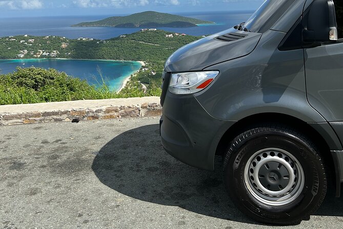 Private St. Thomas One Way Luxury Mercedes Van Limousine Service - What this St. Thomas transfer actually provides