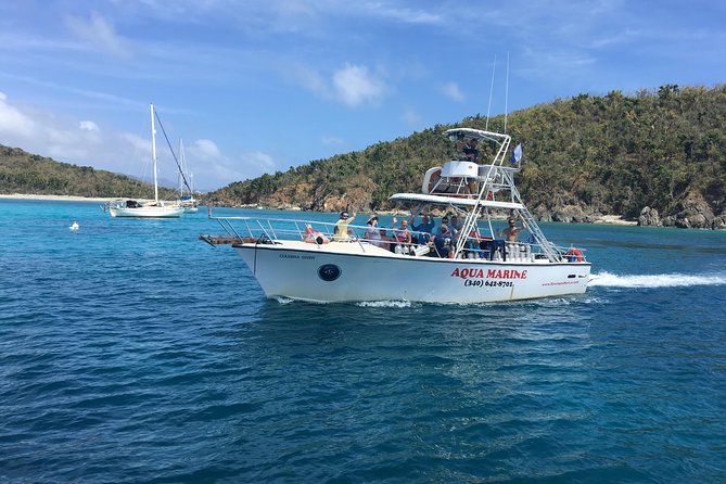 Snorkeling Adventure in St Thomas - Leaving Saga Haven Marina On A 42-Foot Boat