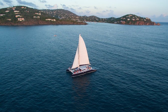 St. John Sail with Bar and Hors d'Oeuvres to Lovango Dinner - Returning under the stars