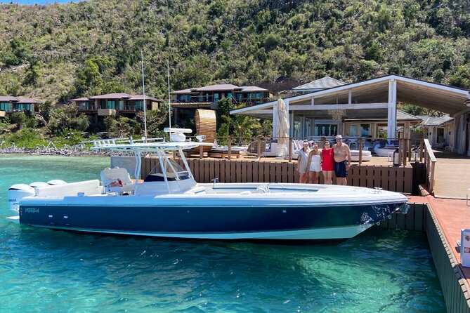 St Thomas Full-Day Boat Rental 37' Intrepid Powerboat - Water Island, shipwrecks, and closer-to-home stops