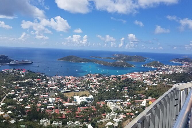 St Thomas Shore Excursion: Shopping, Sightseeing and Beach Tour - The climb to Mountain Top at 1,547 feet